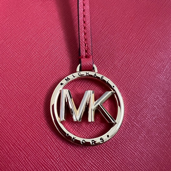 NWT MICHAEL KORS LEATHER JET SET TRAVEL TZ TOTE